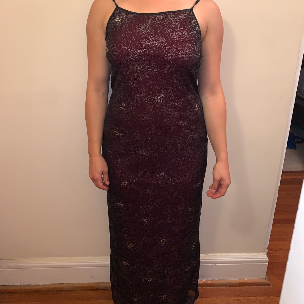 Finesse USA Black Dress with Red Slip